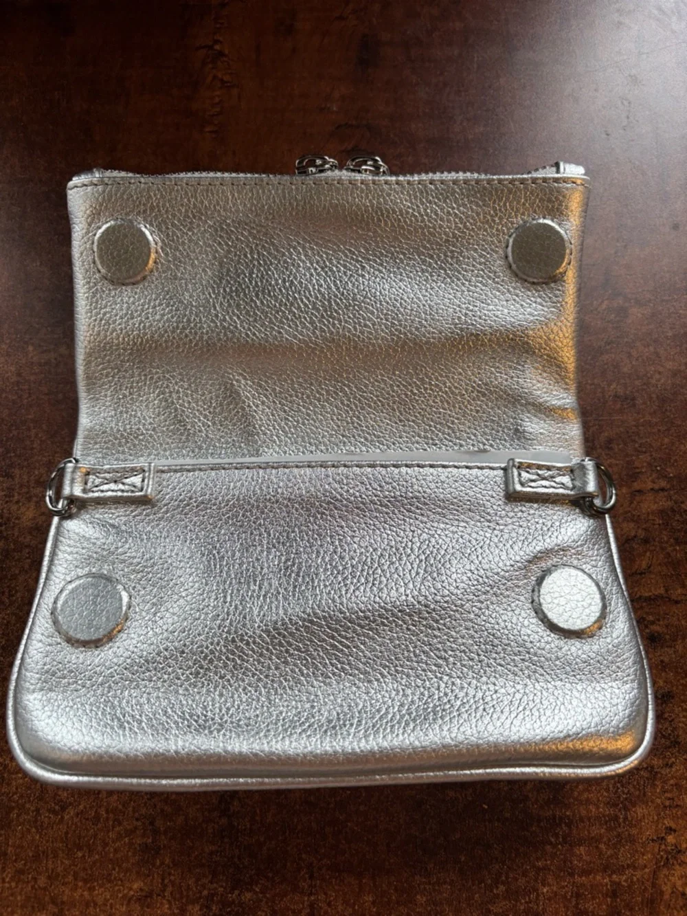 Zadig & Voltaire Pochette Rock Nano Clutch Metallic - Picture 5 of 9